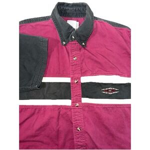 Vintage Express Rider Western Shirt -‎ Size Medium 🔥90's Rodeo Cowboy🔥Aztec